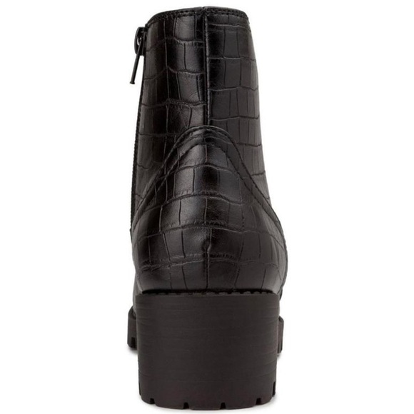 Nib Sugar Obvi Faux Leather Chain Combat Lace Up Boots - Picture 3 of 11